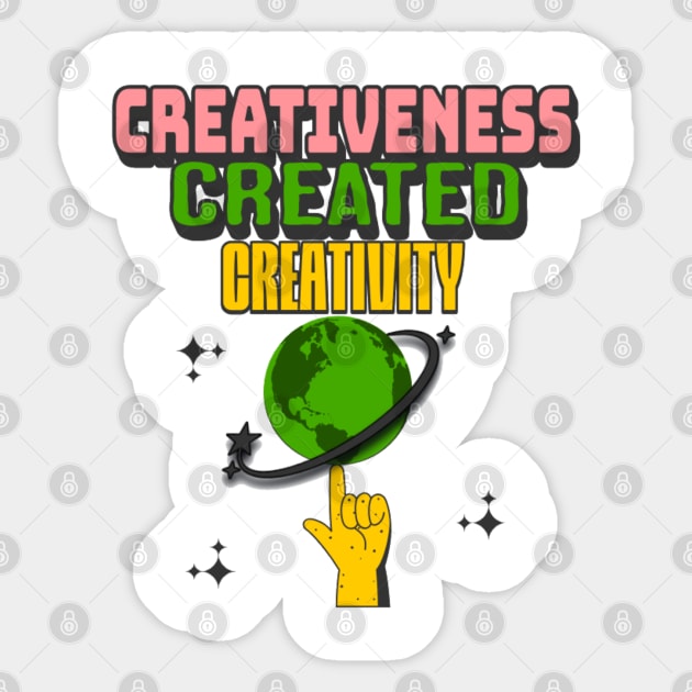 Divine Creation: Embracing God’s Gift of Creativity Sticker by Rox